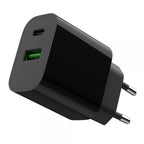Cargador Rapido Usb Gembird De 2 Puertos Y 20 W, Negro