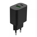 Cargador Rapido Usb Gembird De 2 Puertos Y 20 W, Negro
