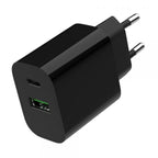 Cargador Rapido Usb Gembird De 2 Puertos Y 20 W, Negro