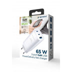 Cargador Rapido Usb Gembird Power Delivery Gan De 3 Puertos