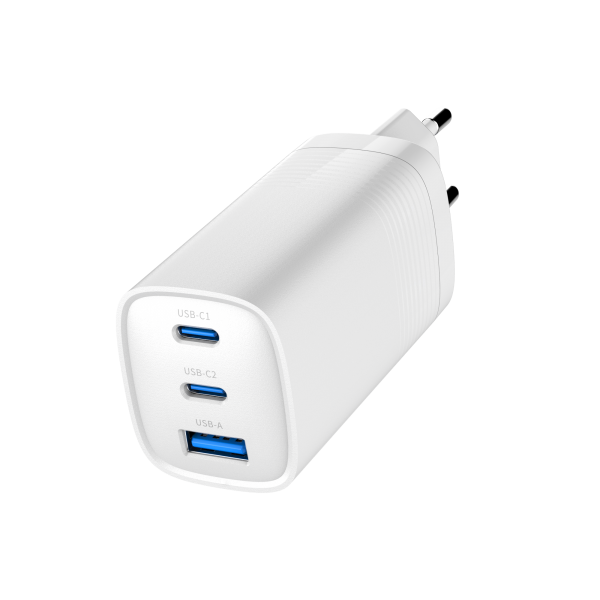 Cargador Rapido Usb Gembird Power Delivery Gan De 3 Puertos