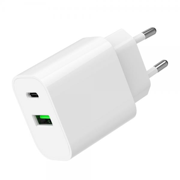 Cargador Rapido Usb Gembird De 2 Puertos Y 20 W, Blanco