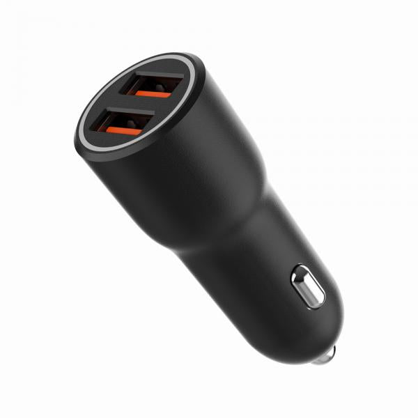 Cargador Rapido Para Coche Gembird Con 2 Puertos Usb, Qc3.0,