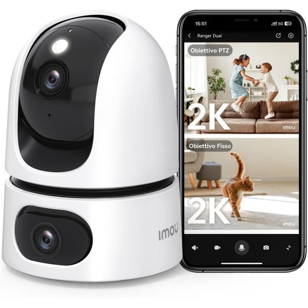 IMOU Ranger Dual Blanco 6MP WiFi visión nocturna Cámara de vigilancia