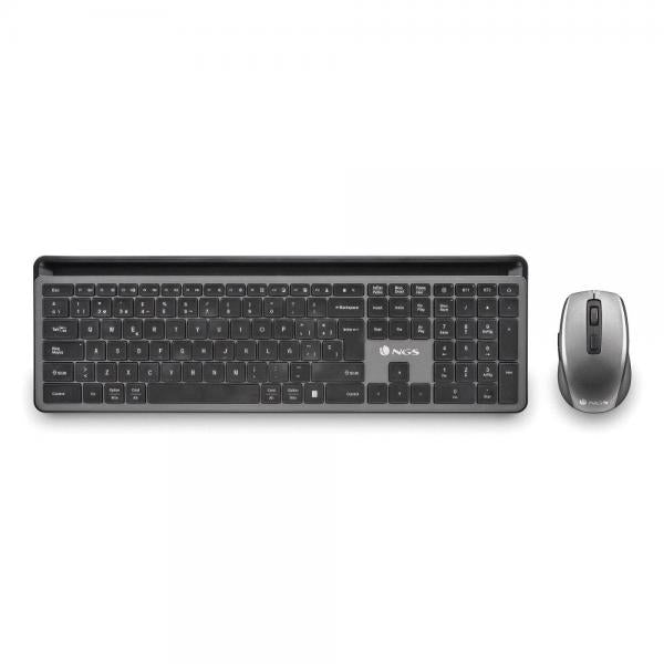 Teclado Y Mouse Ngs Eclipse Kit Multifunción Recargable Con 12 Teclas Multimedia