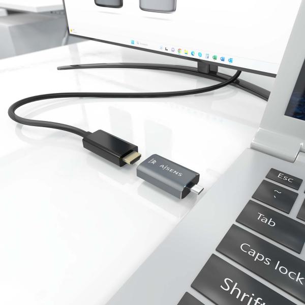 Adaptador Usb Tipo-C Aisens A109-0862/ Usb Tipo-C Macho/ Hdm