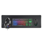 Teclado Mouse Headset Y Alfombrilla Mars Gaming Mcprgb3fr Frances H-mech Red Rgb 3200dpi