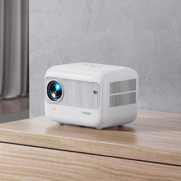 Mini Proyector Portátil Yaber L1 LCD HD - con Wifi y Bluetooth para Móvil - Enfoque eléctrico - Blanco