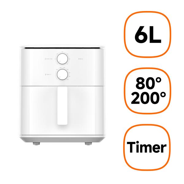 Xiaomi Air Fryer Essential 6L Blanco - Freidora de Aire