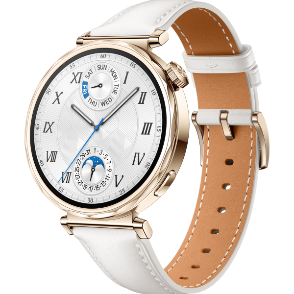 Smartwatch Huawei Watch GT5 41mm GPS Correa Cuero Blanco - Reloj Inteligente
