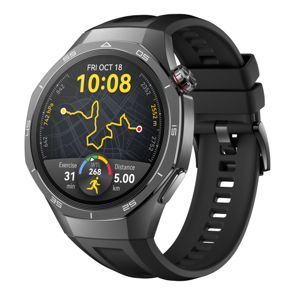 Huawei Watch GT5 Pro 46mm GPS Correa Fluoroelastómero Negro - Reloj Inteligente