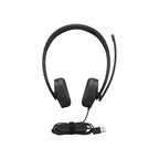 Headset Usb -a Lenovo Wired Stereo Cancelacion Ruido, Boton De Micro Y Control Volumen