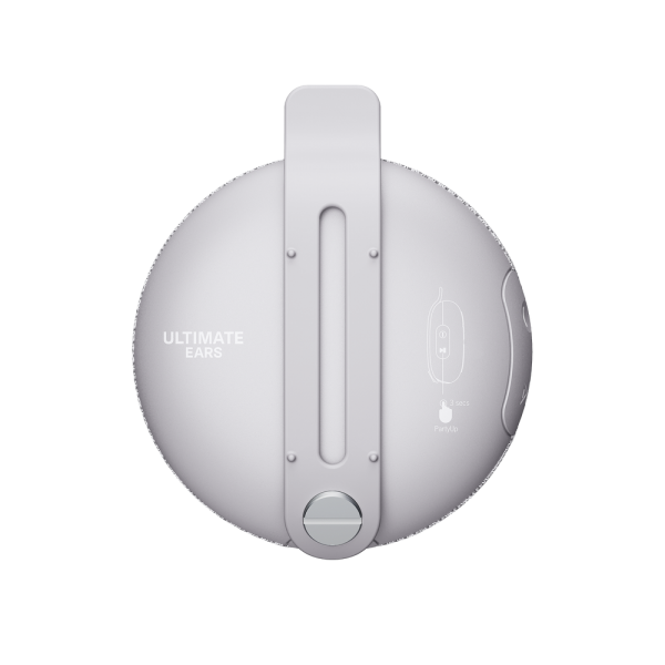 Ultimate Ears MINIROLL Grau, Mini Bluetooth Lautsprecher (A2DP), PartyUp Funktion, IP67- zertifizierte