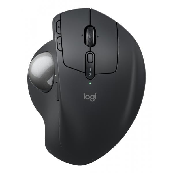 Mouse Logitech Wireless Mx Ergo S Trackball Inclinable Clics Silenciosos 2000 Dpi Usb-c Grafito