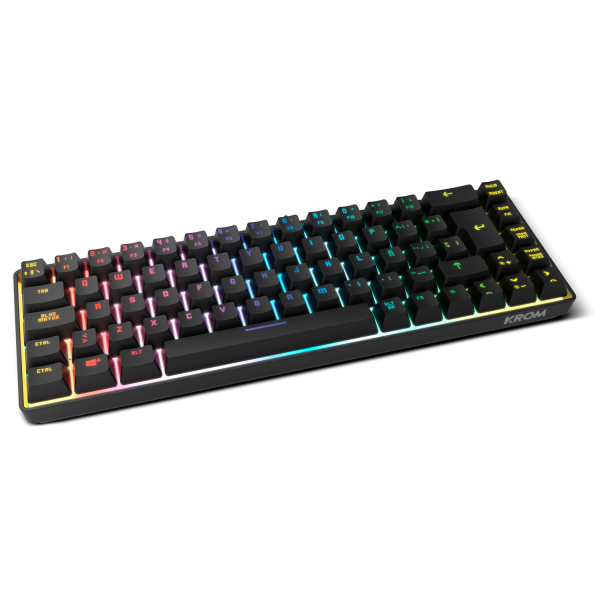 Teclado Gaming con Cable KROM Kalista - USB 2.0  Cable 150cm  RGB  Negro Main Image