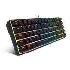 Teclado Gaming con Cable KROM Kalista - USB 2.0  Cable 150cm  RGB  Negro