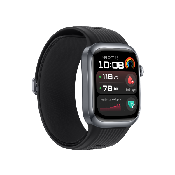 Huawei Watch D2 Negro con Correa de Fluoroelastómero - Reloj inteligente con GPS y NFC