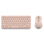 Pack Inalámbrico Silencioso NGS Fantasy - USB  Teclado y Ratón  Rosa