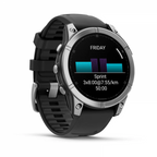 Garmin Fenix E Acero Inox Y Correa Negra / Smartwatch 47mm