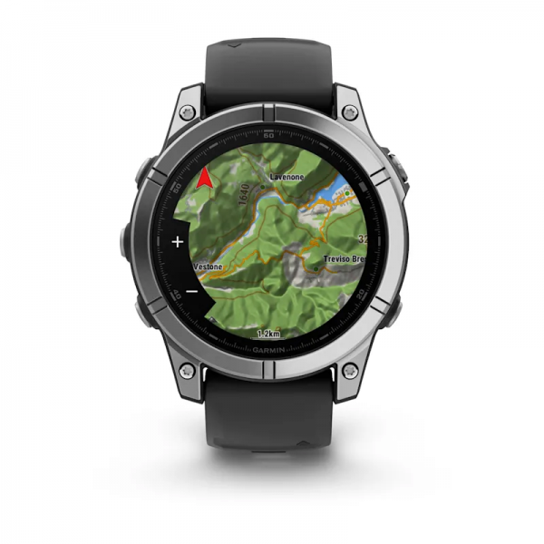 Garmin Fenix E Acero Inox Y Correa Negra / Smartwatch 47mm
