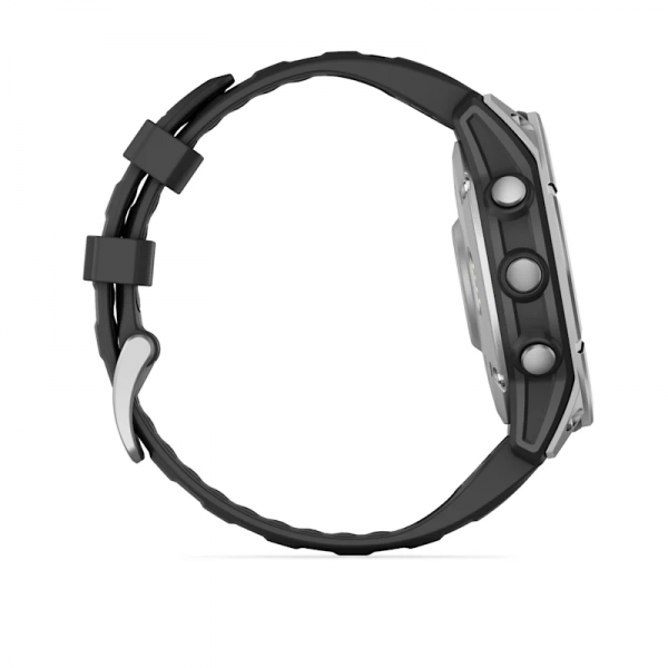 Garmin Fenix E Acero Inox Y Correa Negra / Smartwatch 47mm