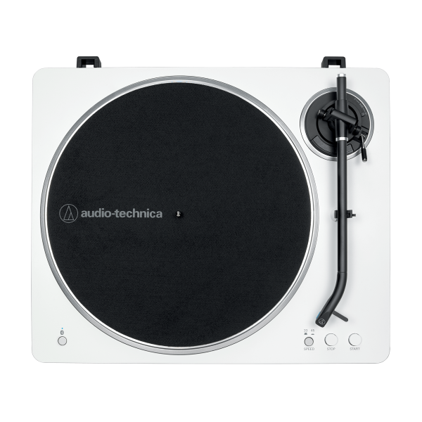 Audio-Technica AT-LP70XBTWS, record player (white/silver, integrated phono preamplifier, Bluetooth, fully automatic, belt drive)