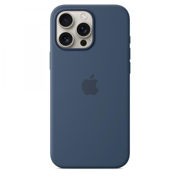 Funda de silicona con Magsafe para iPhone 16 Pro Max, Denim Main Image