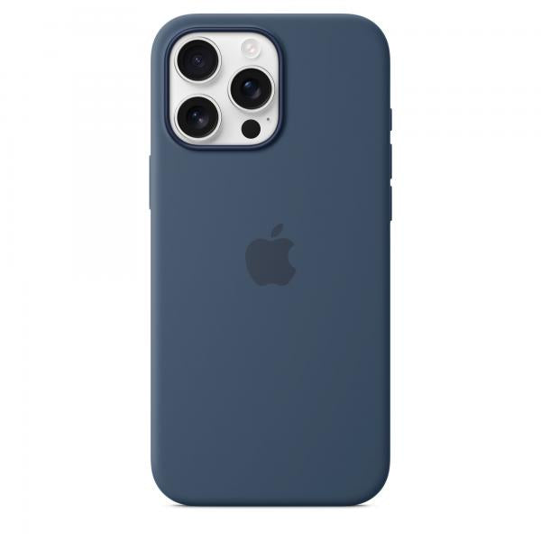 Funda de silicona con Magsafe para iPhone 16 Pro Max, Denim
