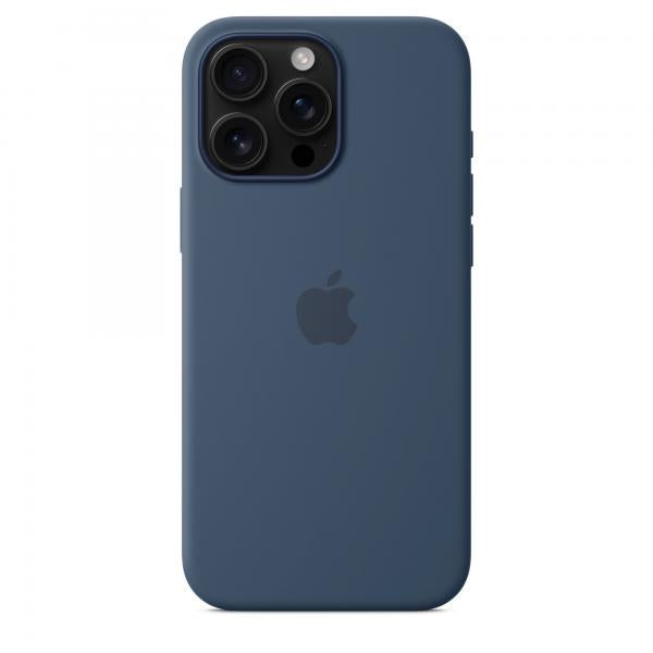 Funda de silicona con Magsafe para iPhone 16 Pro Max, Denim