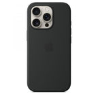 Funda de silicona con Magsafe para iPhone 16 Pro, Negro