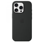 Funda de silicona con Magsafe para iPhone 16 Pro, Negro