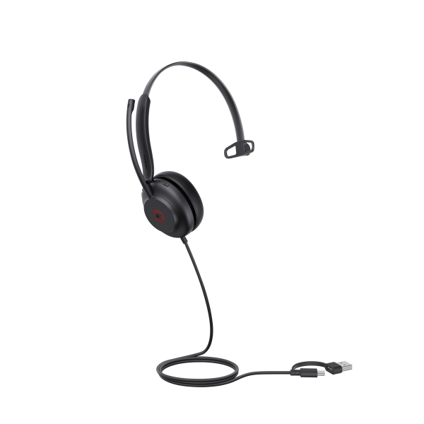 UH35 Mono Teams USB-C/A Auriculares Alámbrico Diadema Llamadas/Música USB Type-C / USB Type-A Negro
