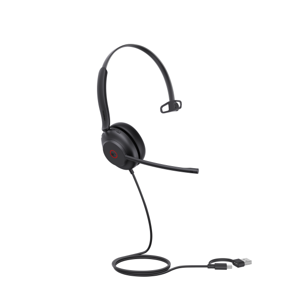 UH35 Mono Teams USB-C/A Auriculares Alámbrico Diadema Llamadas/Música USB Type-C / USB Type-A Negro