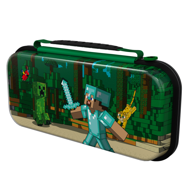 Funda Pdp Realmz Travel Case Plus Glow Minecraft (switch/lite/oled)