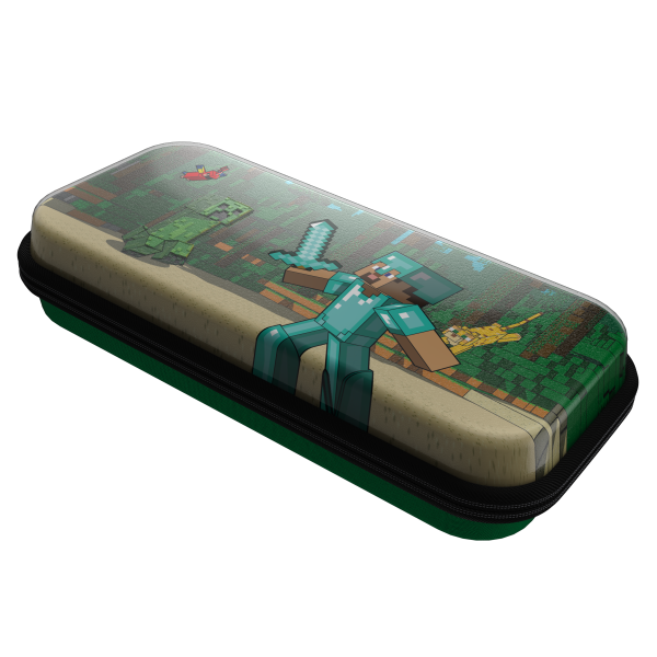 Funda Pdp Realmz Travel Case Plus Glow Minecraft (switch/lite/oled)