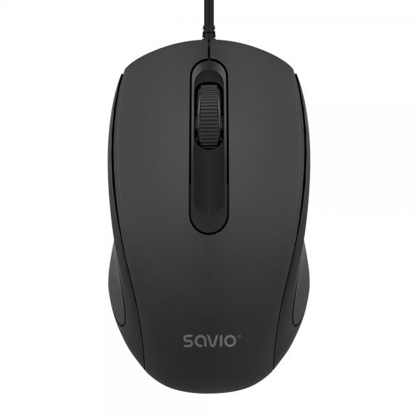 Raton Optico Savio Mb-02 Con Cable Usb-a 1200 Dpi