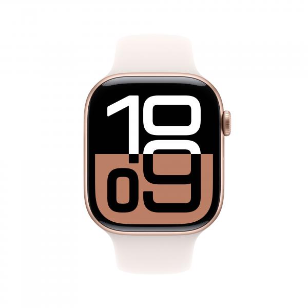 Apple Watch Series 10 GPS 46mm Aluminio Oro rosa con Correa Deportiva M/L