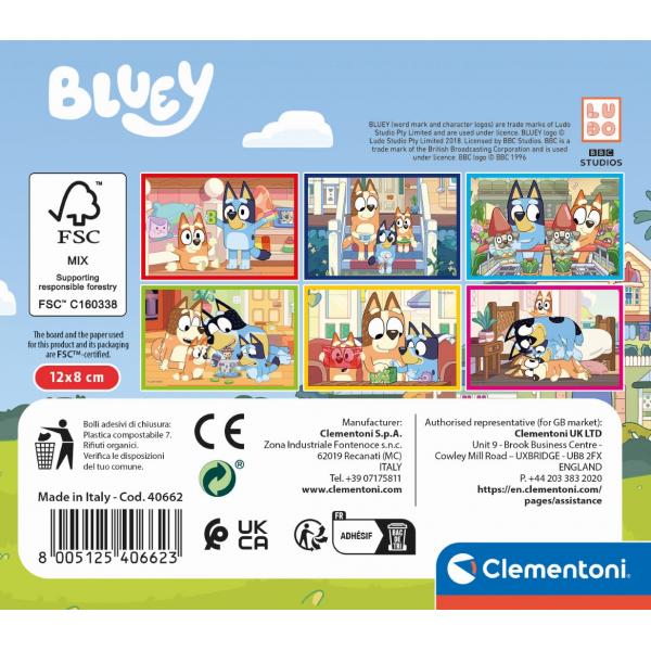 Puzzle Cubo Bluey 6Pzs