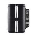 Ninja Double Stack 2-level hot air fryer SL300EU (black, 2,470 watts, 2 baskets each 3.8 liters)