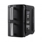 Ninja Double Stack 2-level hot air fryer SL300EU (black, 2,470 watts, 2 baskets each 3.8 liters)