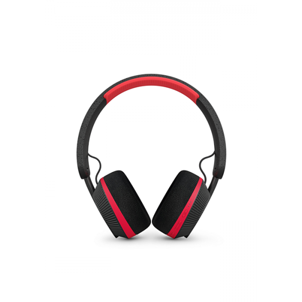 Auriculares Philips Diadema Bluetooth 5.4 80h Negro/Rojo TAA6219BK