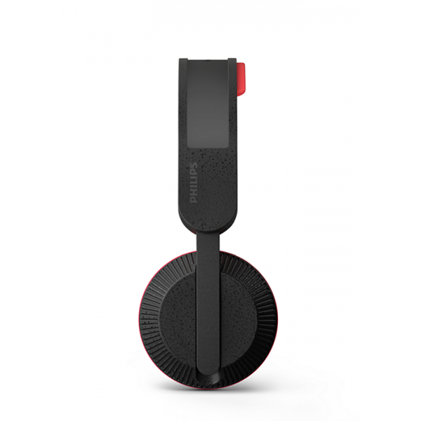 Auriculares Philips Diadema Bluetooth 5.4 80h Negro/Rojo TAA6219BK
