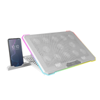BASE DE REFRIGERACION PARA PORTATILES MARS GAMING MNBC13W CON SOPORTE DE MOVIL/TABLET 13XFANS BLACK