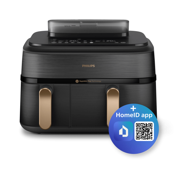 Freidora de Aire Philips 5000 Series NA552/00 Doble Cesta 9L 2750W 12 Programas