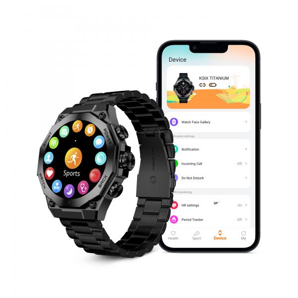Ksix Titanium Black / Smartwatch 1.43"