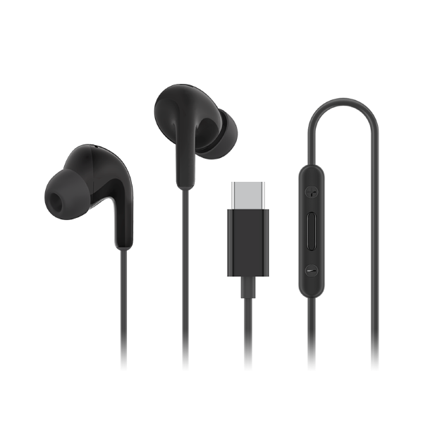 Auriculares con Cable XIAOMI Earphones BHR8930GL - USB Tipo C  Microfono  Negro