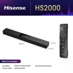 Barra Sonido Hisense Hs2000 2.1 Subwoofer Integrado 240W Dol