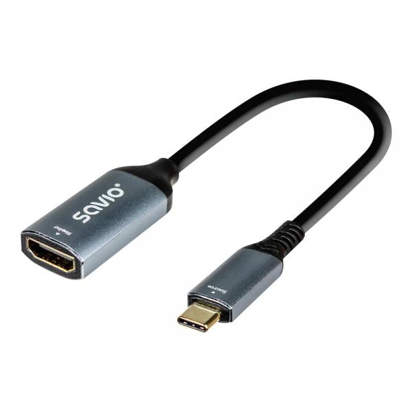 Adaptador Savio Ak-78 Usb-c Hdmi (h) 60 Hz Silv