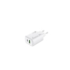 Cargador Mediarange Dual Usb-a Y Usb-c 25w