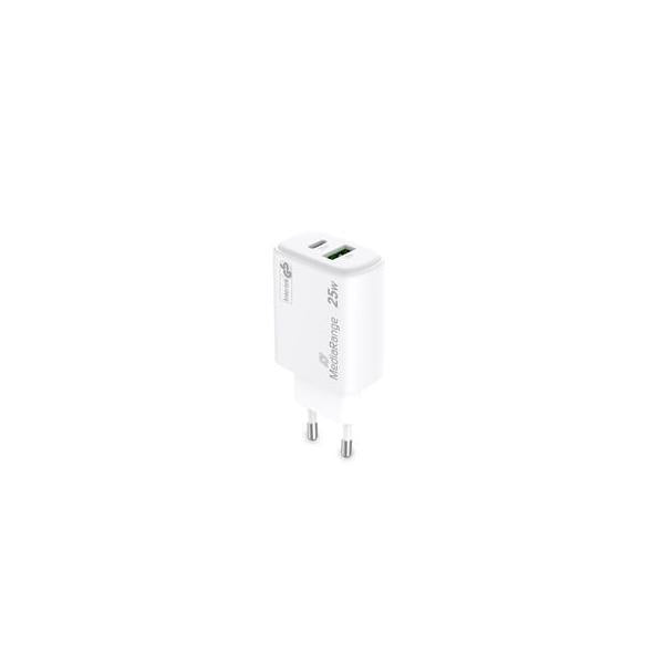 Cargador Mediarange Dual Usb-a Y Usb-c 25w